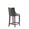 Manhattan Comfort Emperor Faux Leather Barstool in Pebble Grey- Set of 3 3-BS008-PE - alternate 4